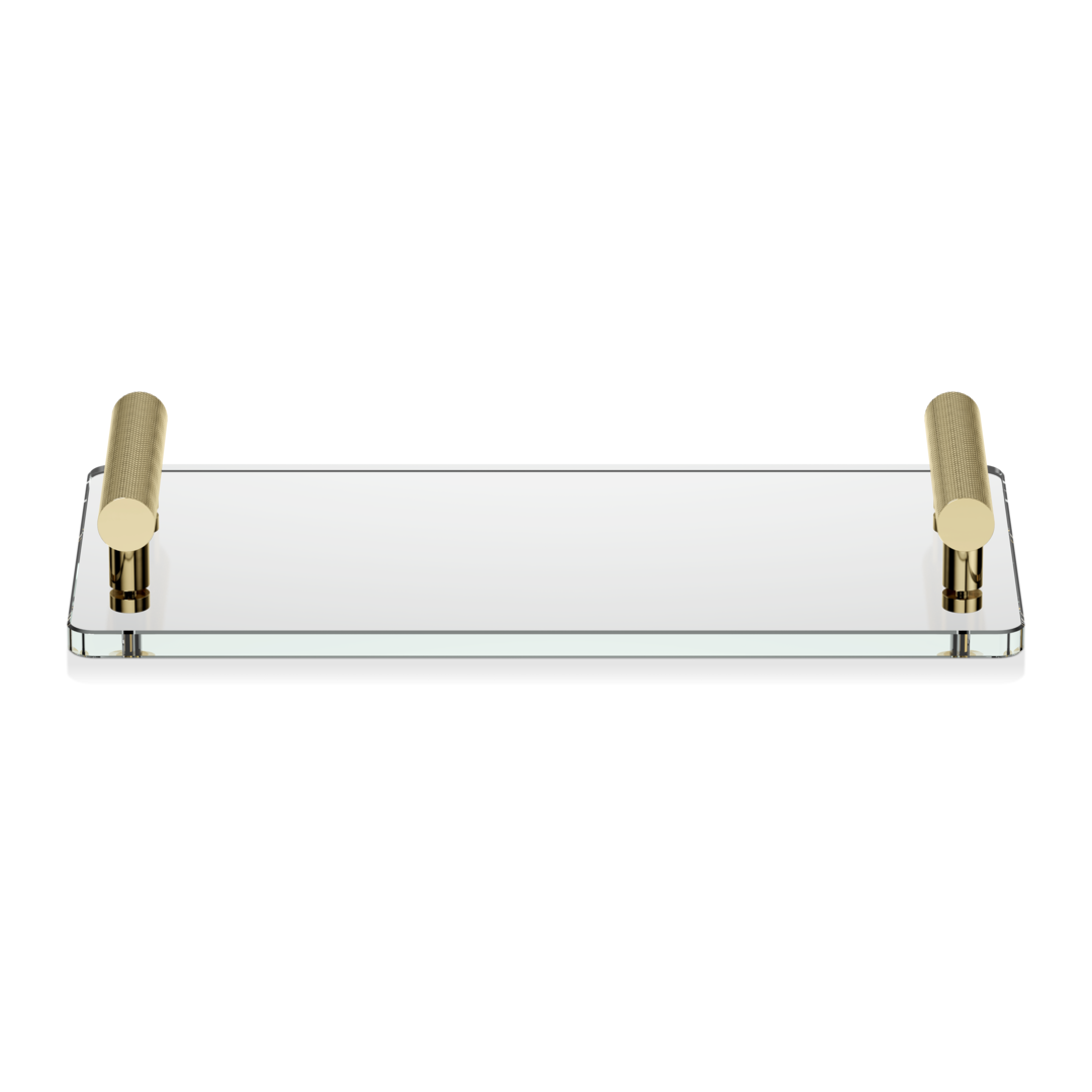 DW CLUB TAB Tray - Gold 24 Carat / Glass clear