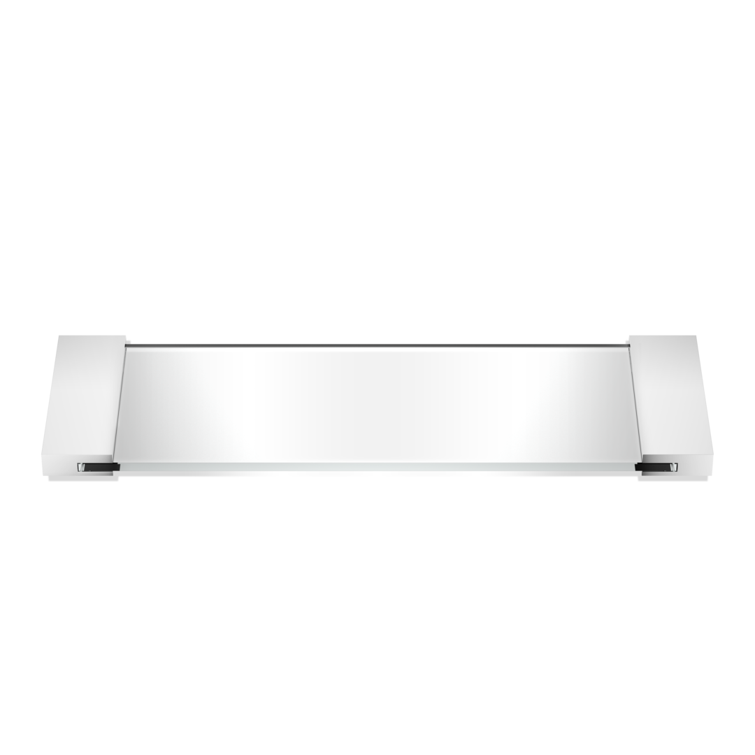 DW TAB 34 Tray small - Chrome / clear glass - Glass Super Clear