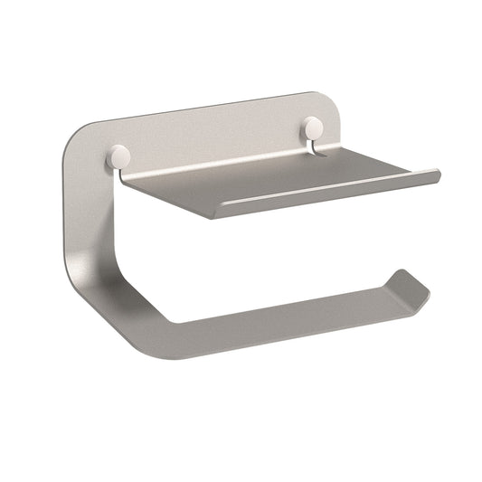 SONIA -QUICK TOILET ROLL HOLDER & SHELF ALUMINUM STEEL