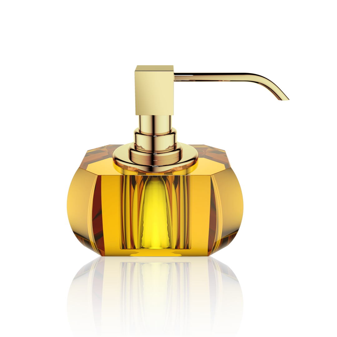 DW KR SSP KRISTALL Soap dispenser - Amber / Gold 24 Carat