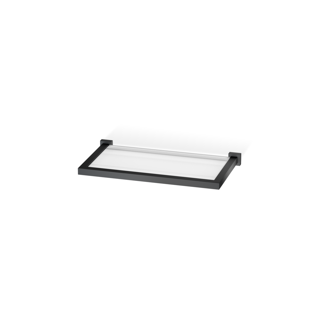 DW CO GLA30 CORNER Shelf 12" with frame - Black Matte