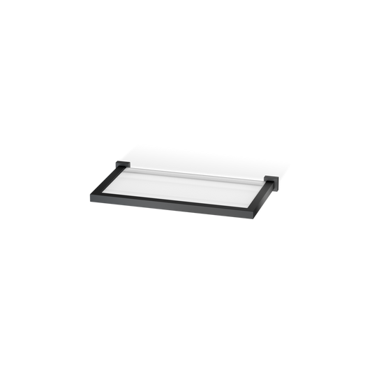 DW CO GLA30 CORNER Shelf 12" with frame - Black Matte