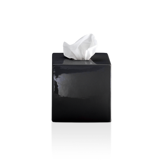 DW KB 89 Tissue box square - Porcelain Black