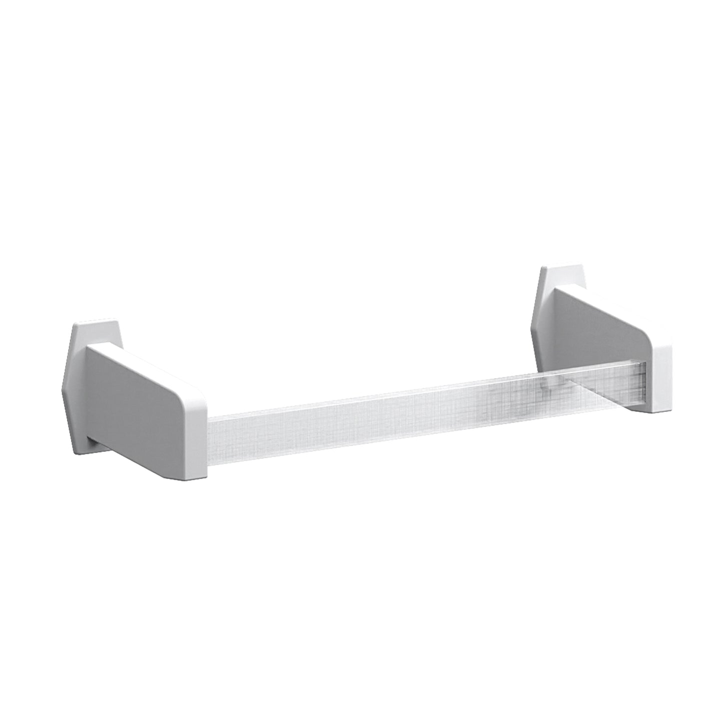 SONIA -LUCE TOWEL BAR 12" WHITE LINEN