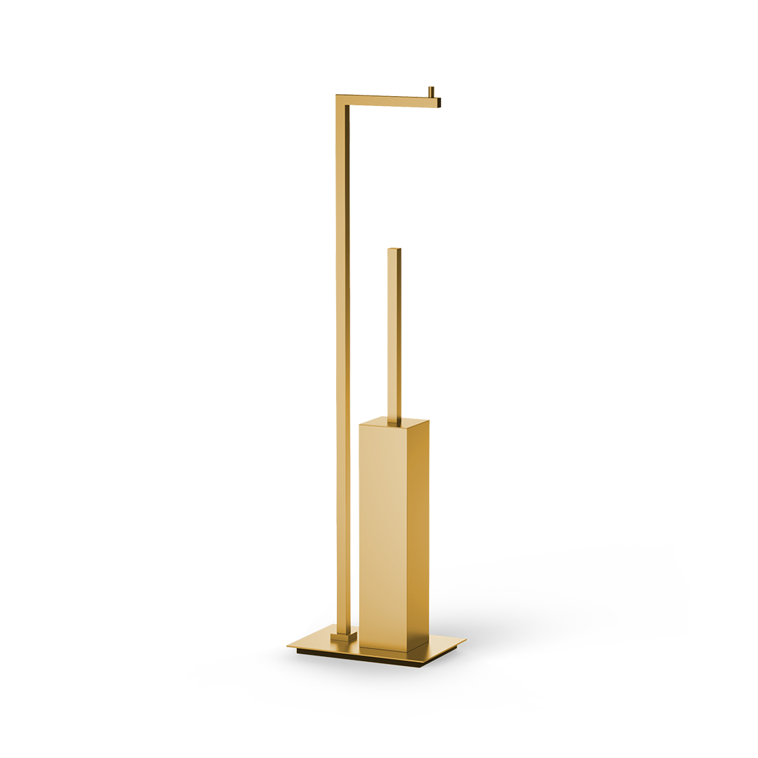 DW CO SBK CORNER Toilet brush set - Gold Matte 24 Carat
