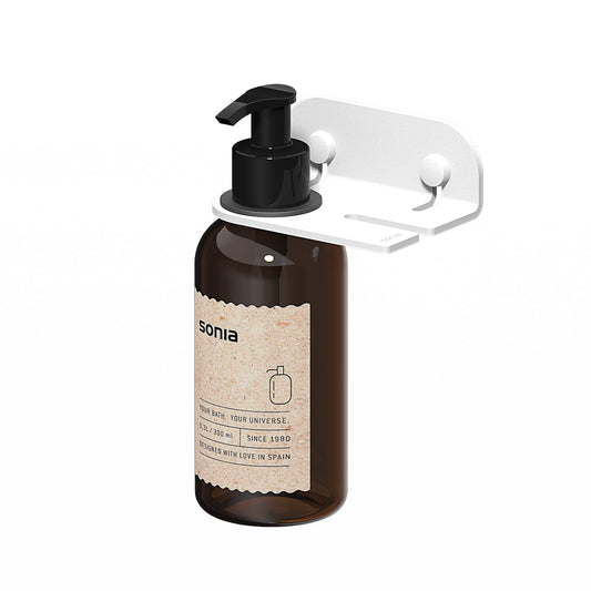 SONIA -QUICK SOAP DISPENSER & HOOK WHITE