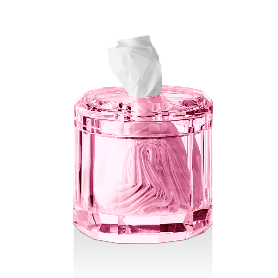 DW KR KB KRISTALL Tissue box - Pink