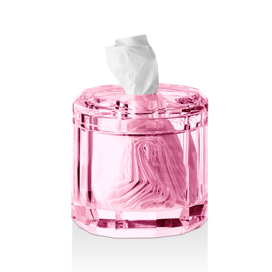 DW KR KB KRISTALL Tissue box - Pink