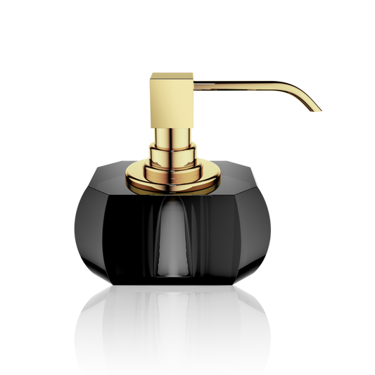 DW KR SSP KRISTALL Soap dispenser - Anthracite / Gold 24 Carat