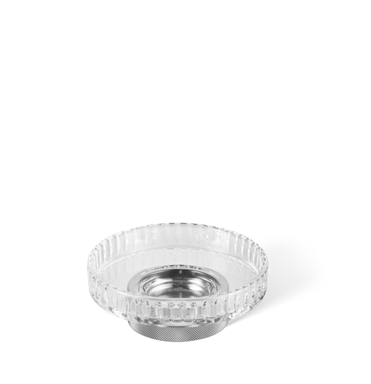 DW CLUB STS Soap dish - Chrome with soap dish made of KRISTALL - edged
