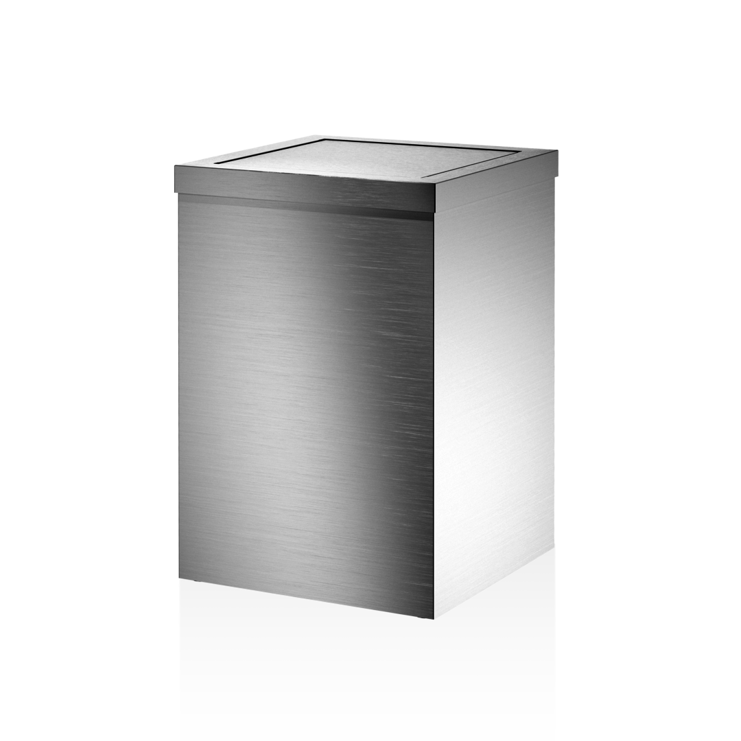 DW DW 113 Paper bin with revolving cover stainless steel Matte