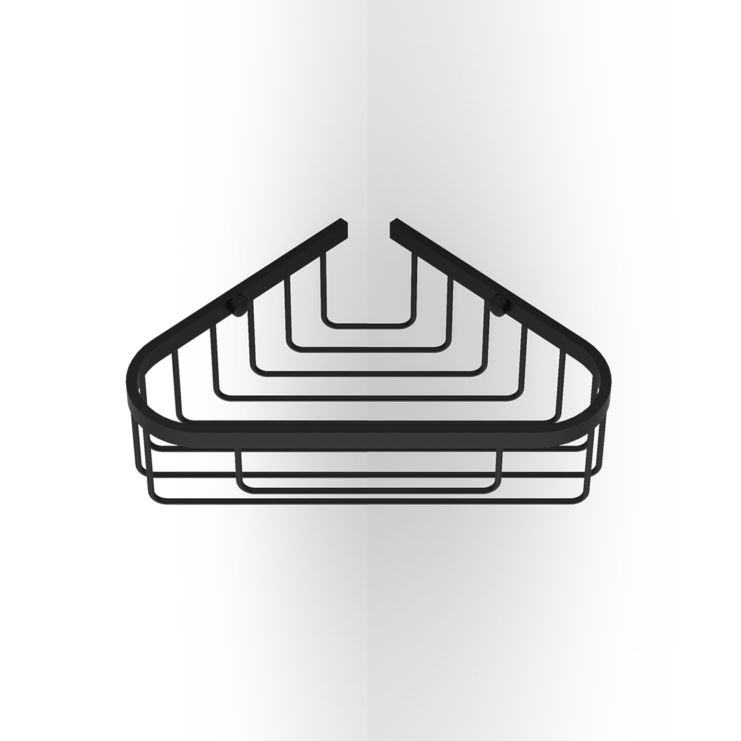 DW DW 228 Shower basket for corners - Black Matte