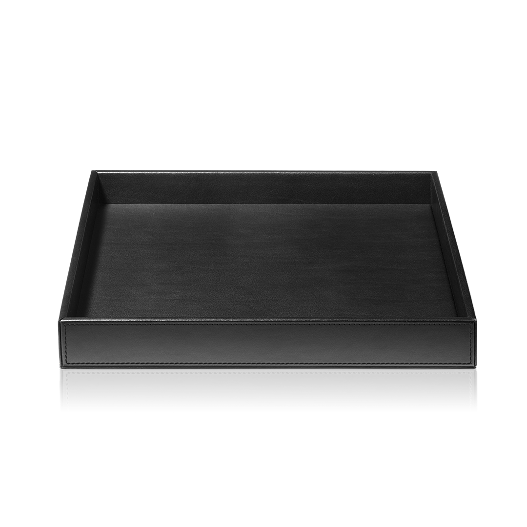 DW BROWNIE TAB Q Tray square Vegan Leather Black