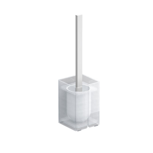 SONIA -LUCE WC BRUSH SET WHITE LINEN