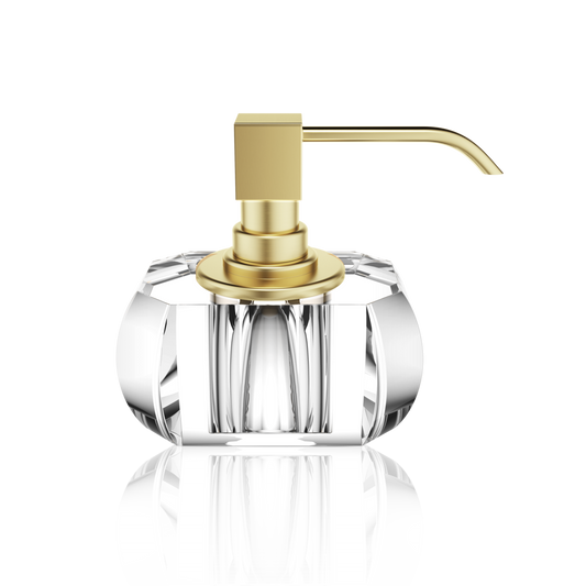 DW KR SSP KRISTALL Soap dispenser - Crystal Clear / Gold Matte 24 Carat