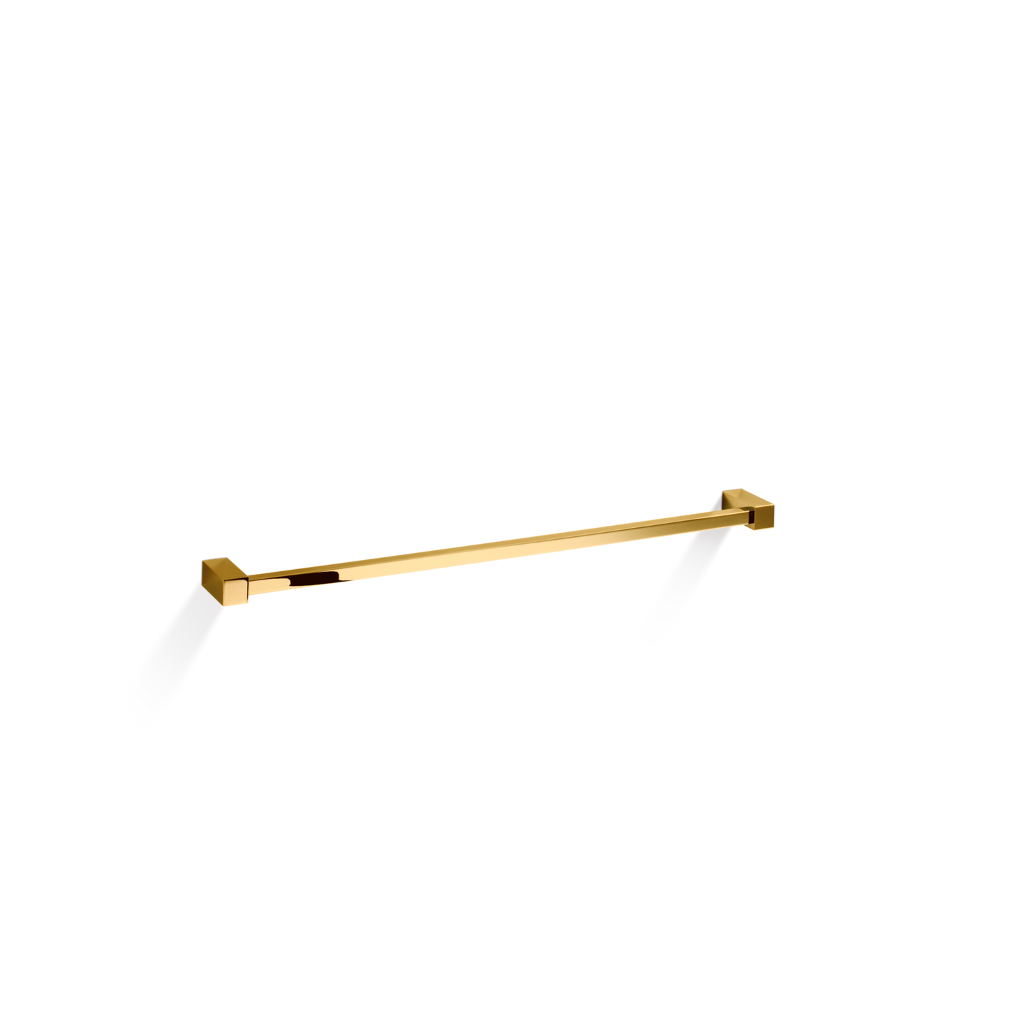 DW CO HTE40 CORNER Towel rail 16" single - Gold 24 Carat