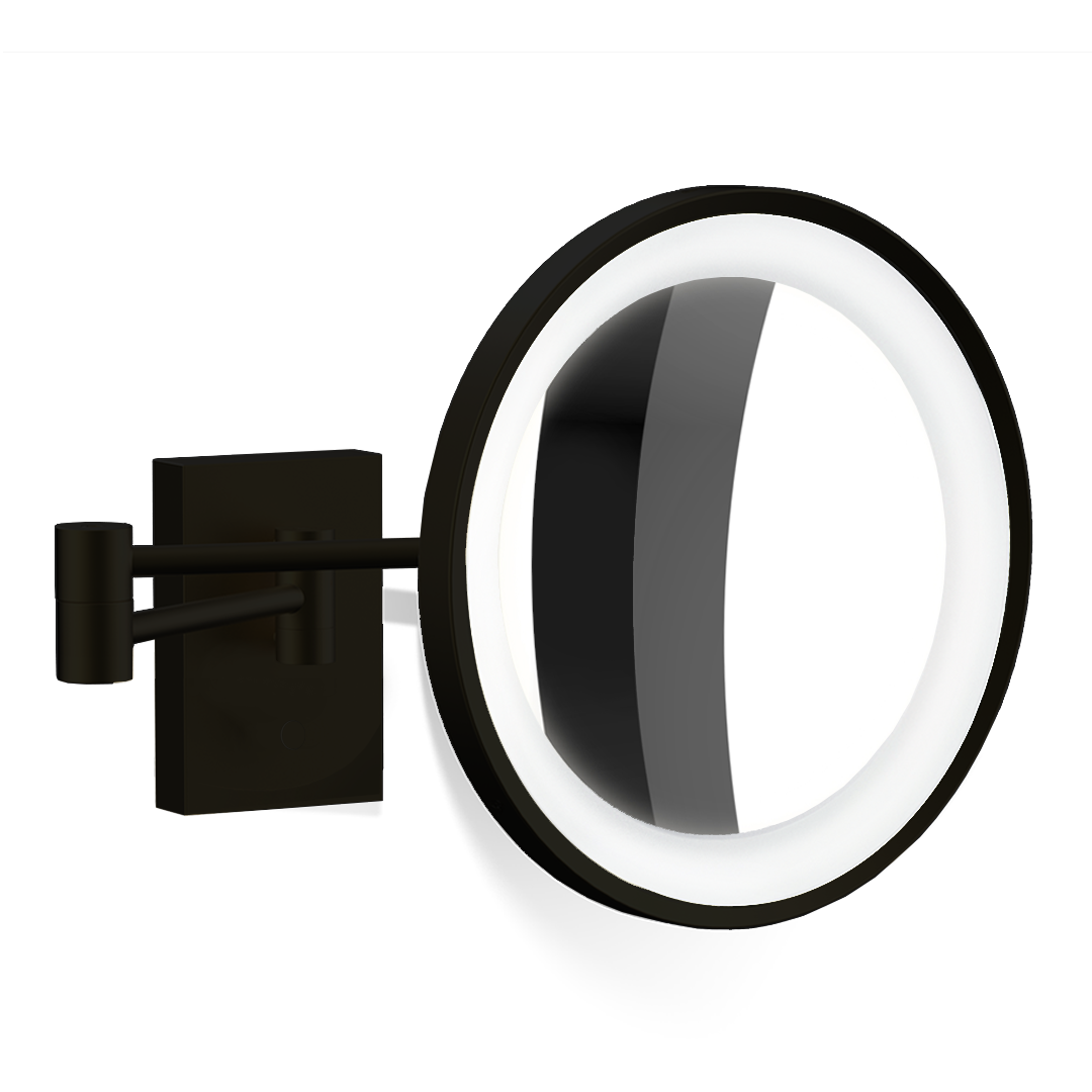 DW BS 40 10x LED Cosmetic mirror illuminated Black Matte - 10x Magnification