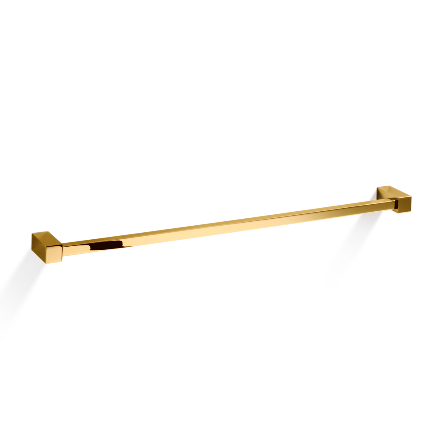 DW CO HTE80 CORNER Towel rail 32" single - Gold 24 Carat