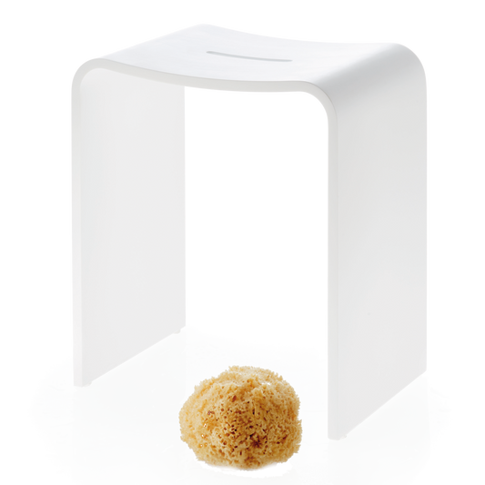 DW STONE STOOL Shower Stool - White Matte