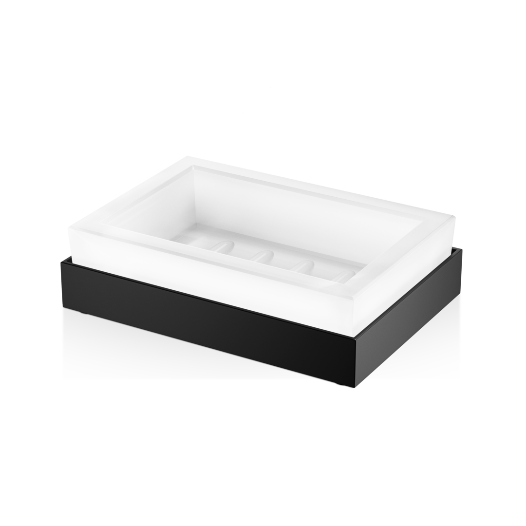 DW CO STS CORNER Soap dish - Black Matte