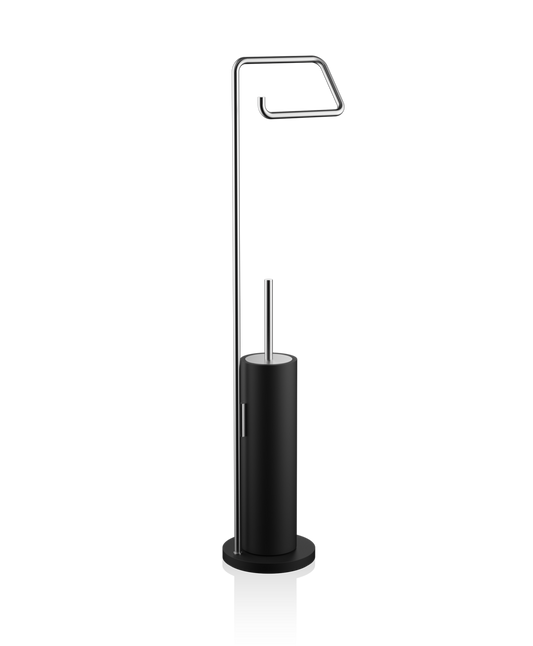 DW STONE SBK Toilet brush set - Black Matte / Stainless Steel Matte