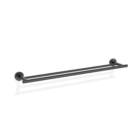 DW BA HTD65 BASIC Towel rail 26" double - Black Matte