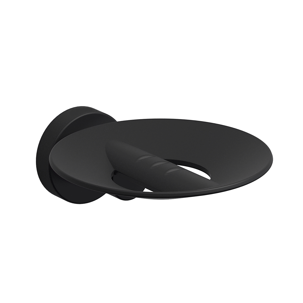SONIA -TECNO-PROJECT METAL SOAP DISH(OPEN) BLACK