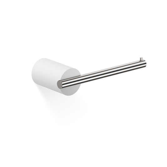 DW STONE TPH Toilet paper holder - White Matte / Stainless Steel Matte