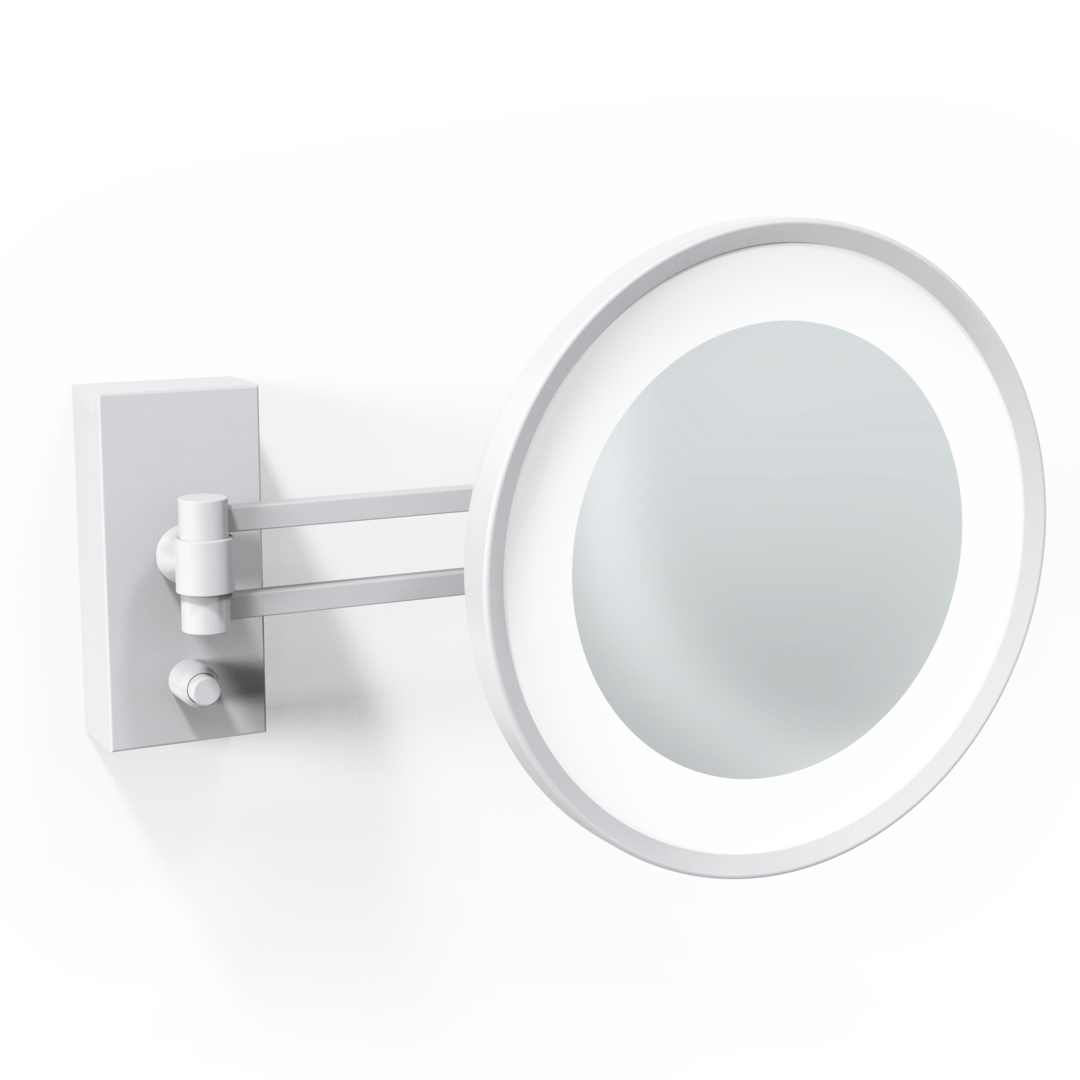 DW BS 36 LED Cosmetic mirror illuminated White Matte - 3x Magnification