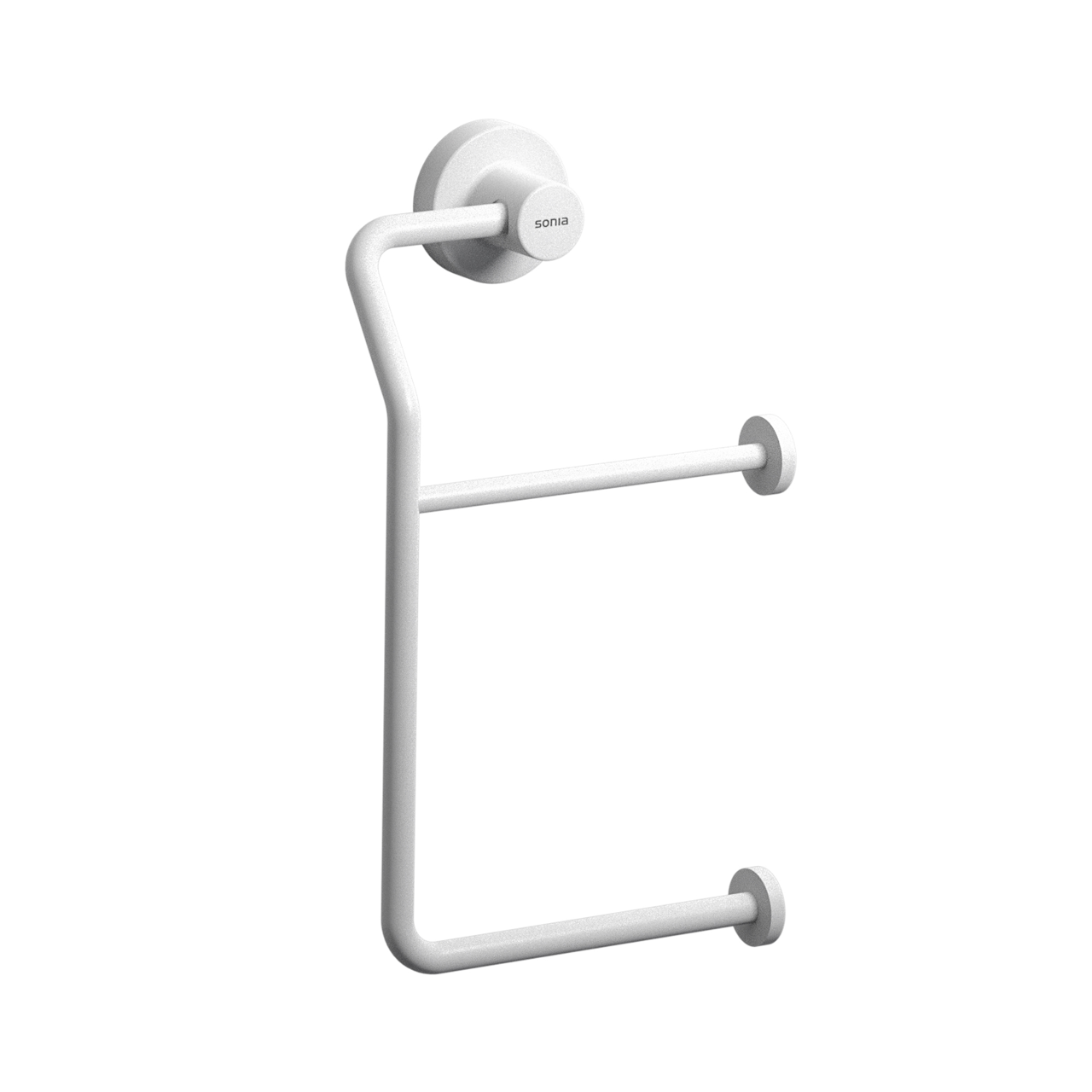 SONIA -TECNO-PROJECT ROLL HOLDER DOUBLE WHITE