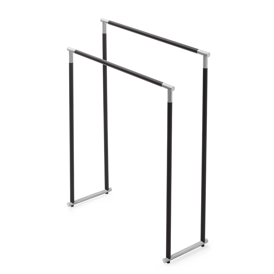 DW CLUB HT Towel stand - Black Matte/Chrome