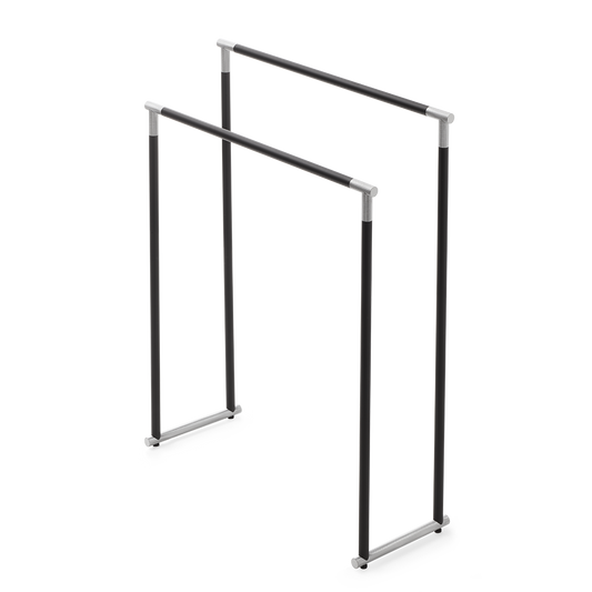 DW CLUB HT Towel stand - Black Matte/Chrome