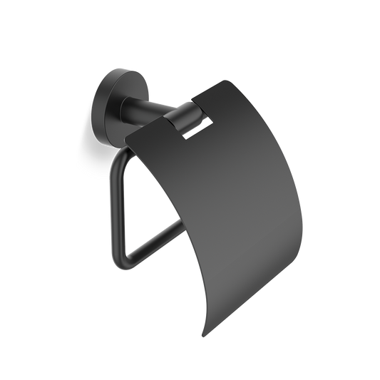 DW BA TPH4 BASIC Toilet paper holder with cover - Black Matte