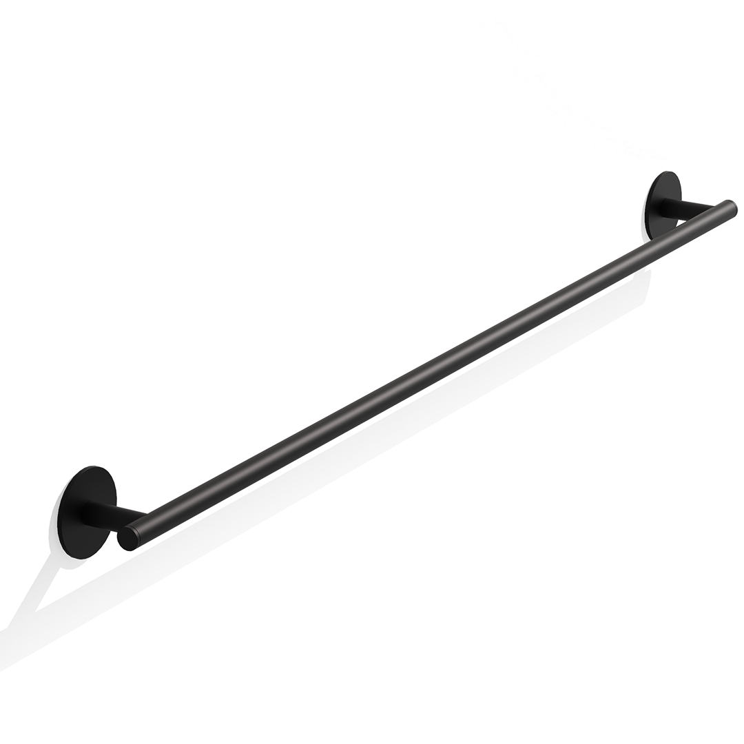 DW BA SK HTE85 BASIC Towel rail - Black Matte - Self-adhesive