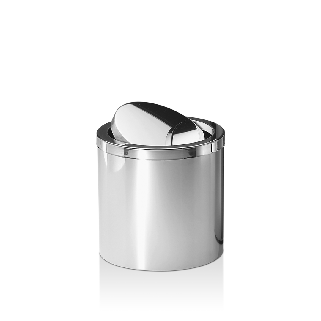 DW DW 125 Paper bin with revolving cover Polished Stainless Steel
