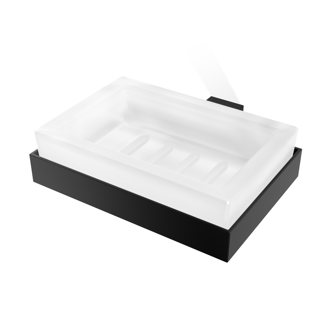 DW CO WSS CORNER Soap dish WM - Black Matte