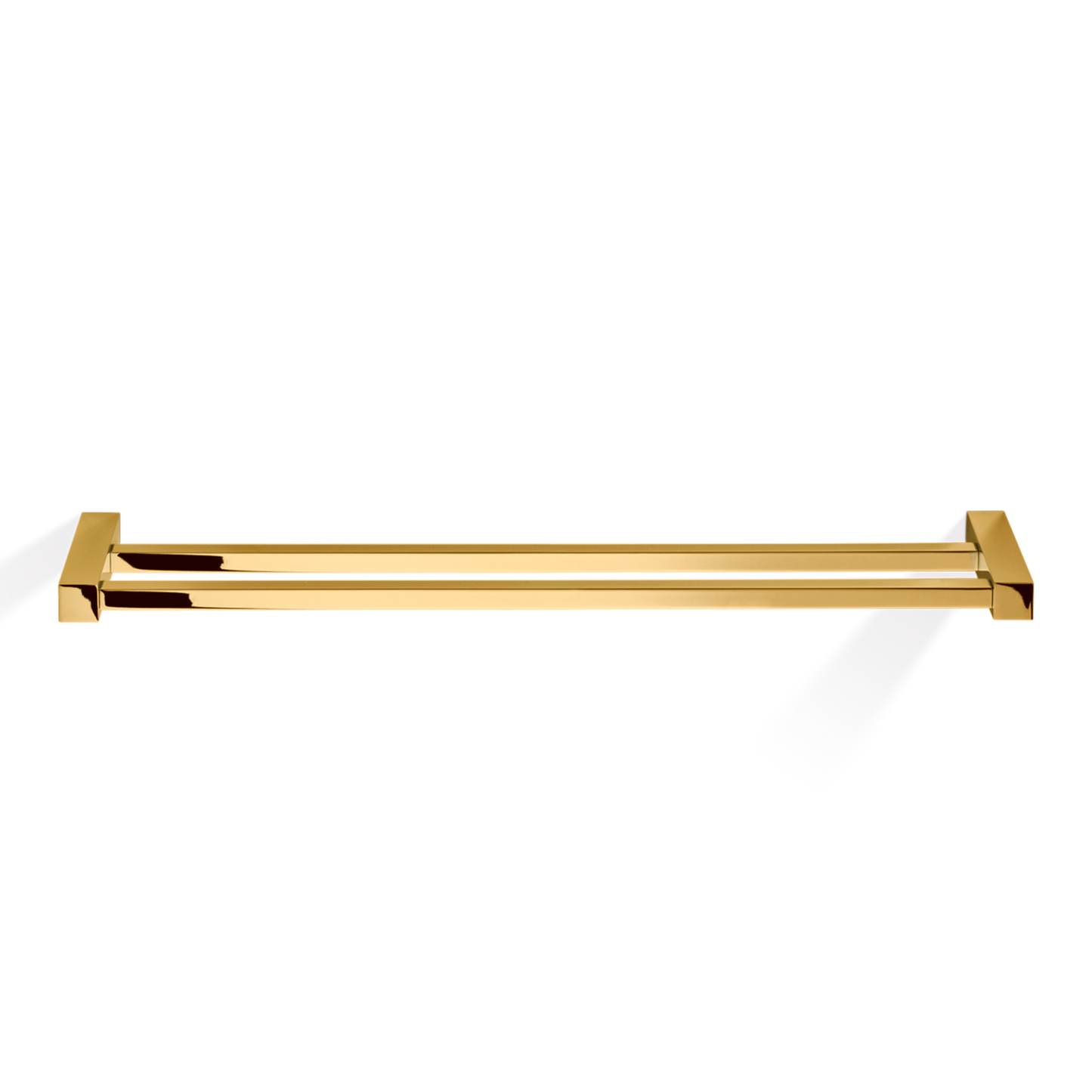 DW CO HTD80 CORNER Towel rail 32" double - Gold 24 Carat