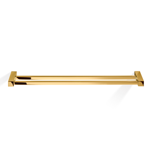 DW CO HTD80 CORNER Towel rail 32" double - Gold 24 Carat