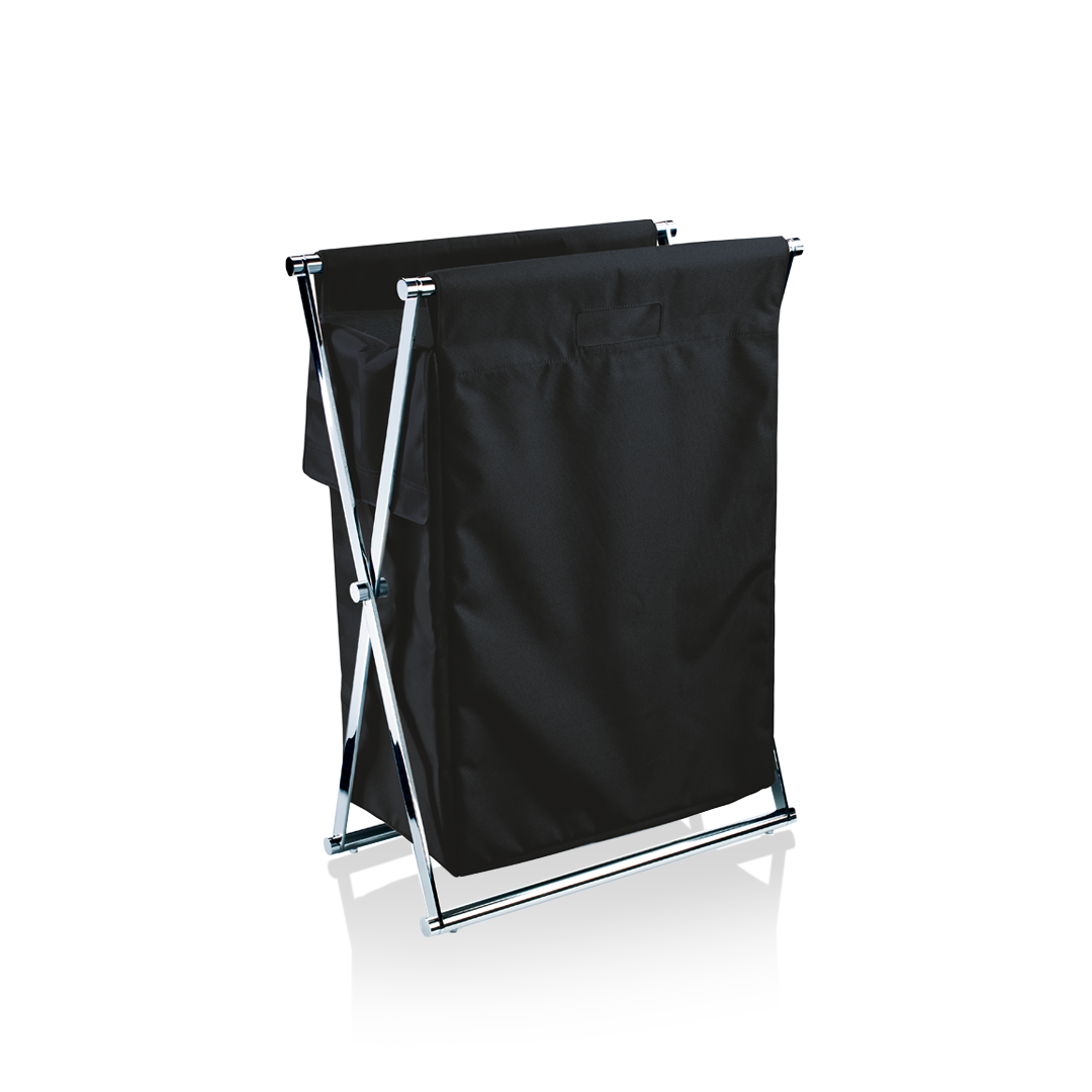 DW CROSS WBS Laundry basket - Chrome / Black