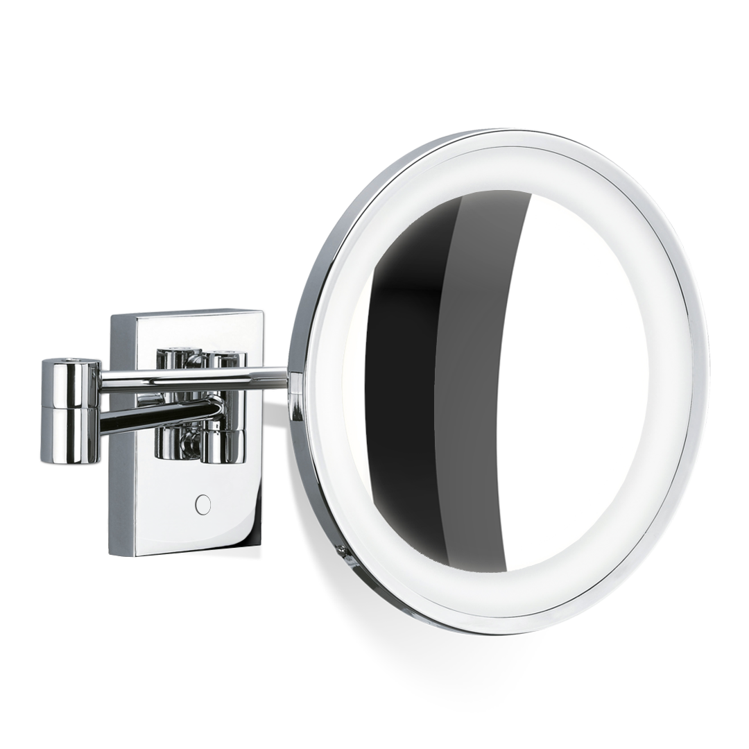 DW BS 40 10x LED Cosmetic mirror illuminated Chrome - 10x Magnification