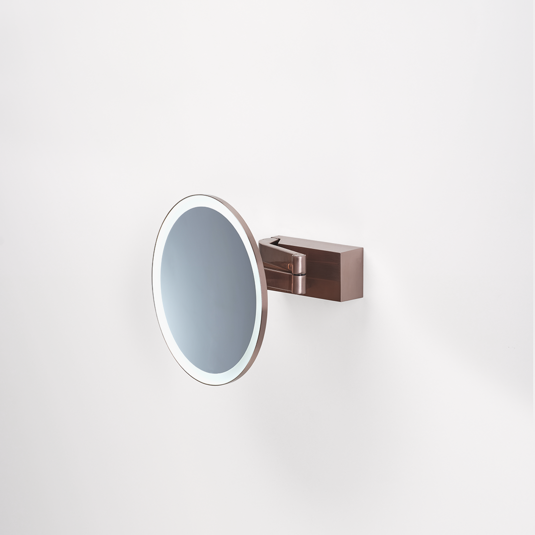 DW VISION R 5X   Cosmetic mirror illuminated - Copper Matte PVD