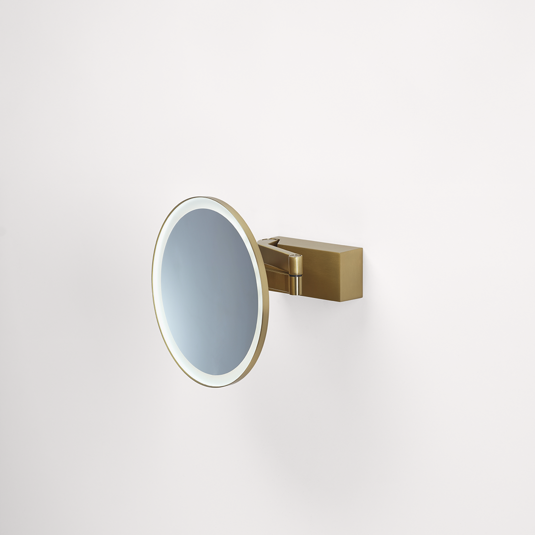DW VISION R 5X   Cosmetic mirror illuminated - Gold Matte