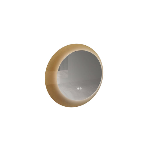BH Mirror Wooden Back with Colored Plexiglass Frame & LED Touch Switch