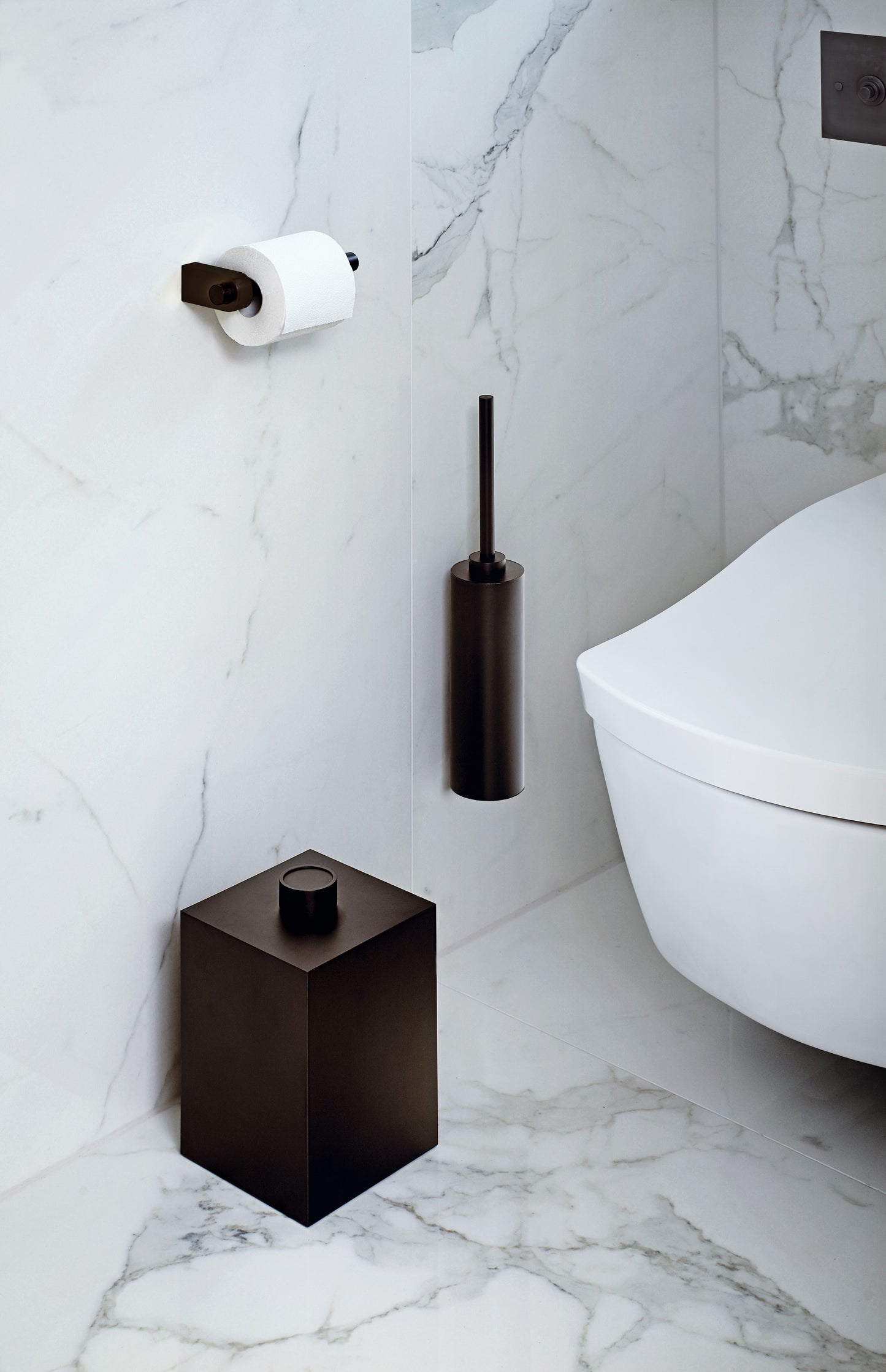 DW CENTURY TPH1 Toilet paper holder single - Dark Metal Matte