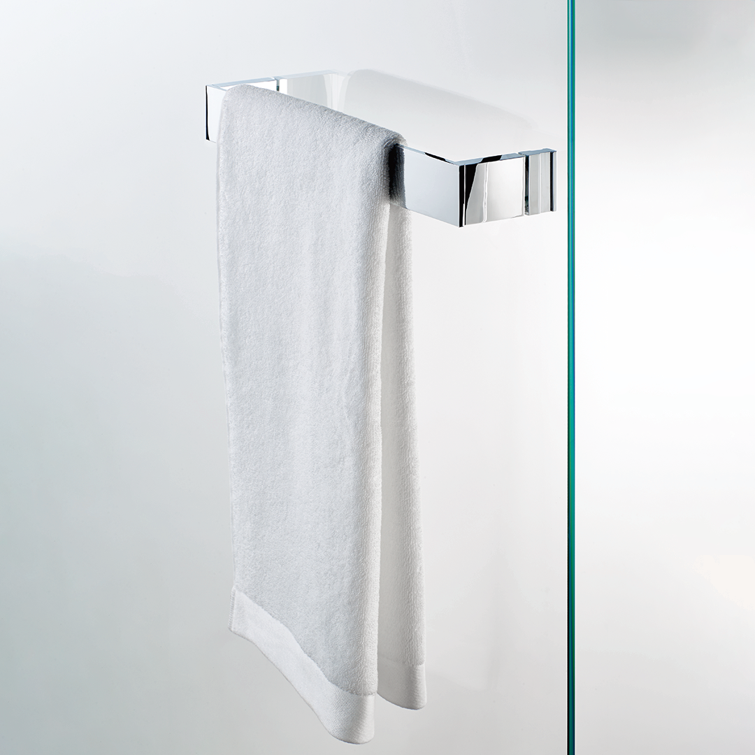 DW BK DTG40 BRICK Handle for glass shower cabins and towel holder 16" - Chrome