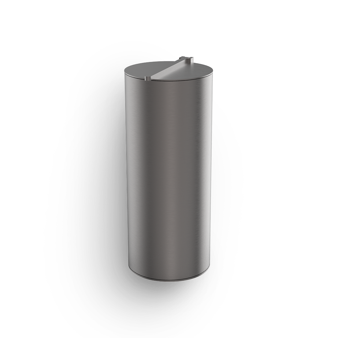 DW BIN 4 Waste bin wall mounted - Dark Metal Matte PVD