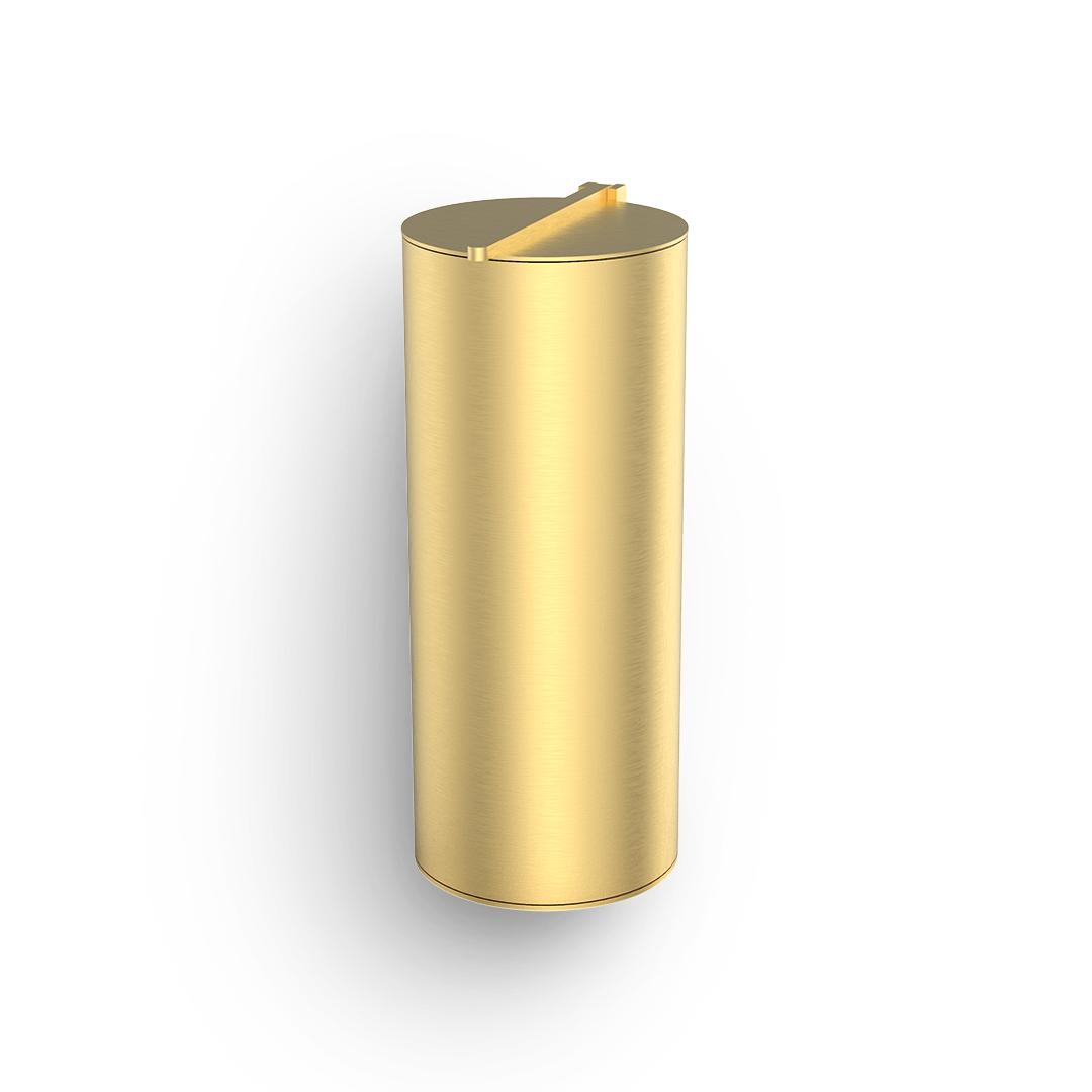 DW BIN 4 Waste bin wall mounted - Gold Matte PVD