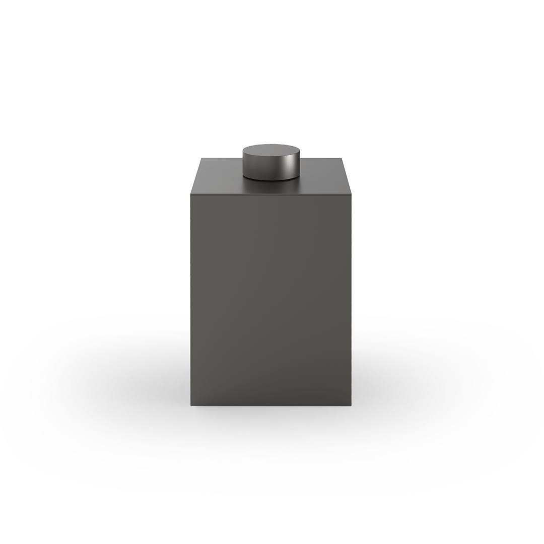 DW DW 76 N Paper bin with cover - Dark Metal Matte