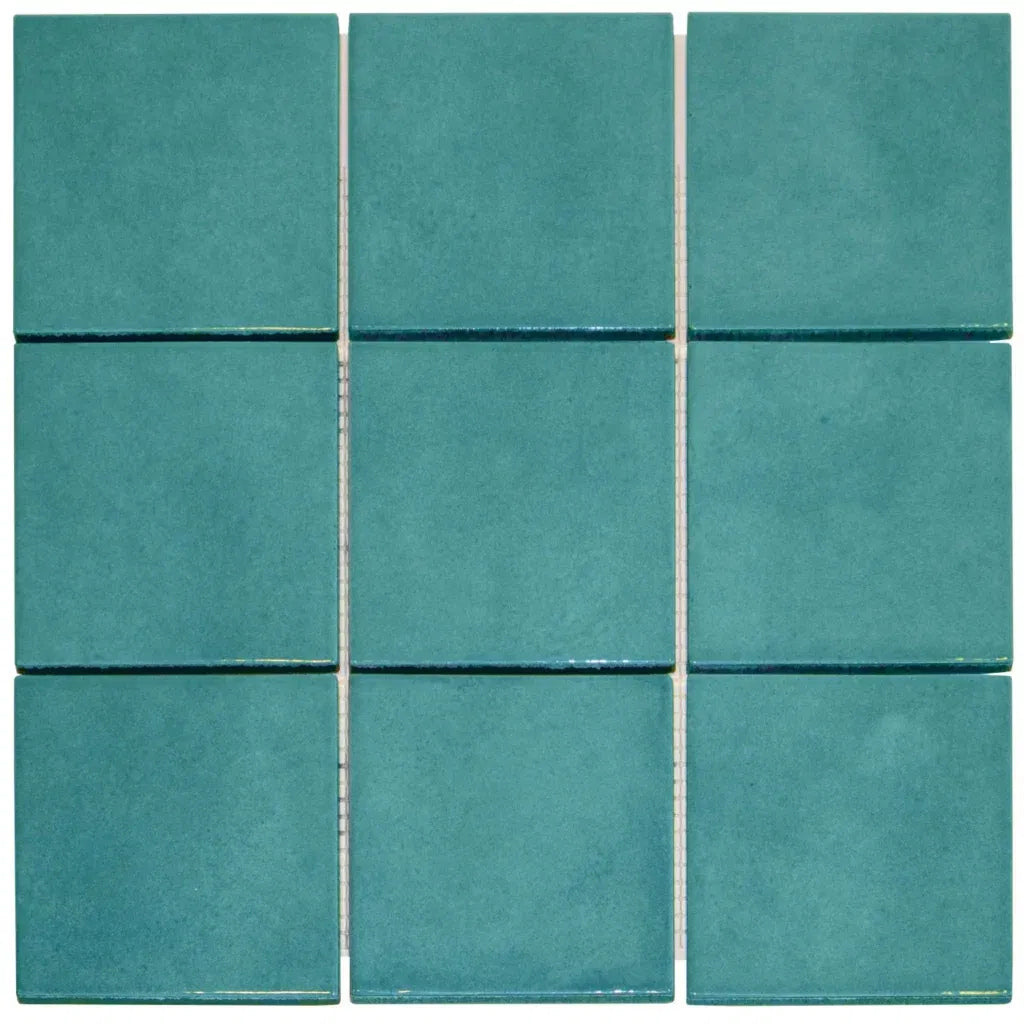 TMF Kasba Square Glazed Porcelain - Ocean Blue Gloss