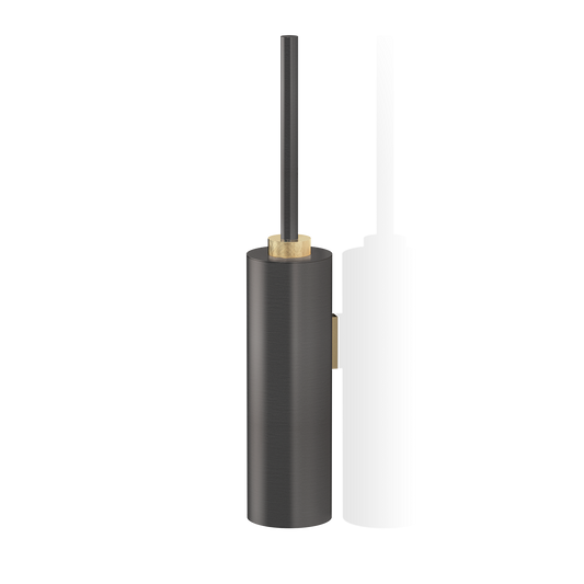 DW CLUB WBG Toilet brush set - WM Dark Metal Matte / Gold Matte 24 Carat